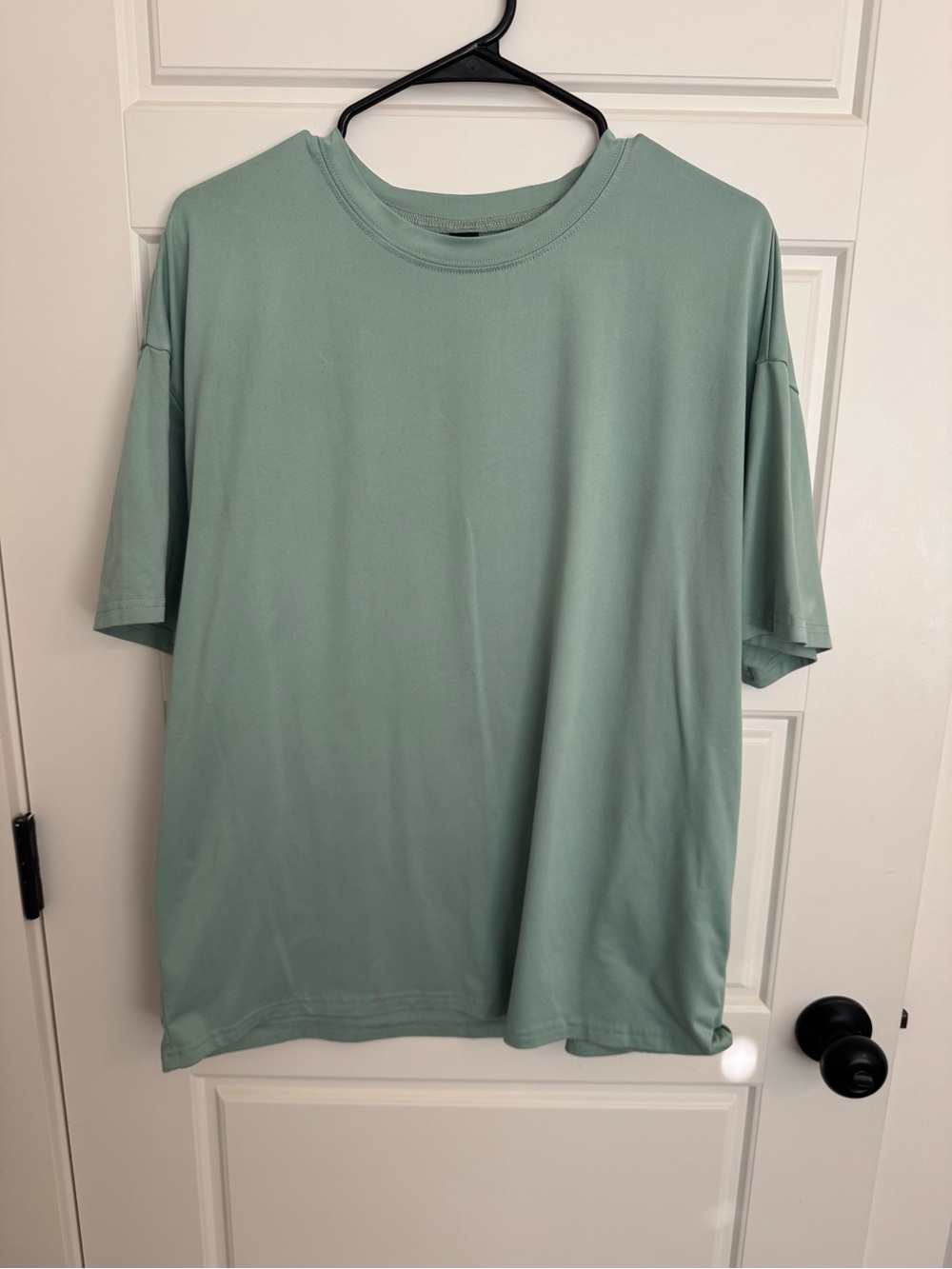 SHEIN Oversized Crew Neck Tee in Sage